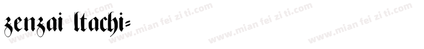 zenzai ltachi字体转换